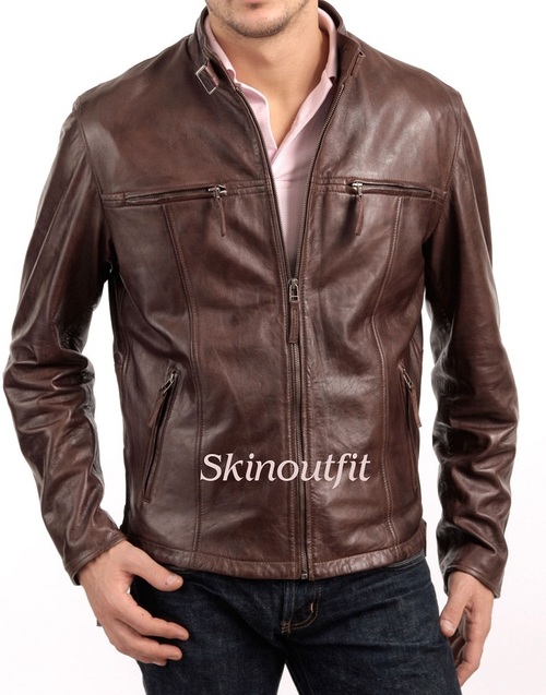 Mens Brown Leather Jacket