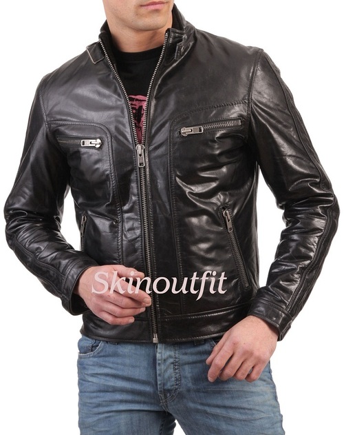 Mens Classic Leather Jacket