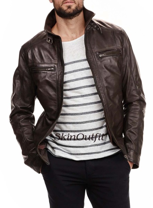 Fancy Brown Leather Jacket