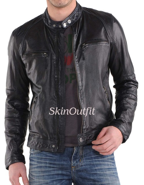 Fancy Black Leather Jacket