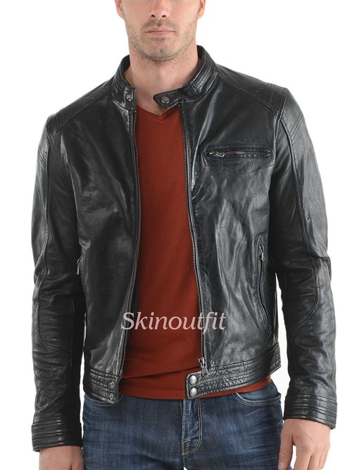 Slim Fit Leather Jacket