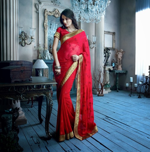 BEAUTIFUL RED SAREE