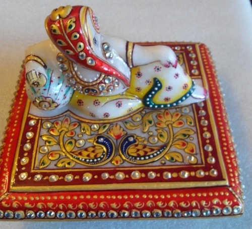 Italian Marble Chowki Ganesh