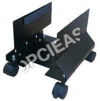 Metal Cpu Trolley - Sturdy Steel Design, Adjustable Height And Smooth Rolling Castors