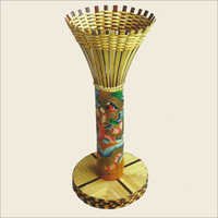 Bamboo Flower Vase - Bamboo, 12 Inches Height, 6 Inches Diameter, Hand-painted Finish | Elegant Design, Durable Bamboo, Unique Style, Perfect Gift