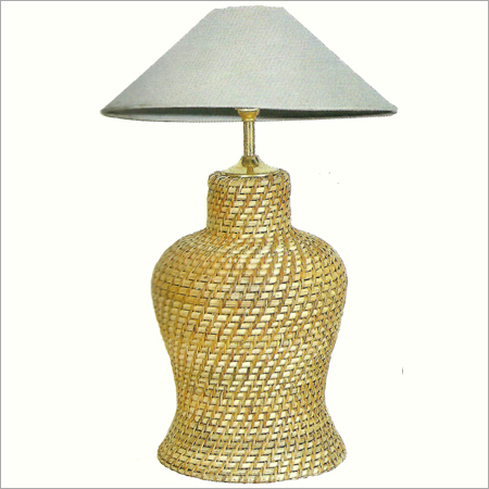 Wicker Woven Table Lamp