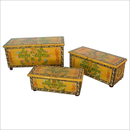 Painted Trunk set of 3