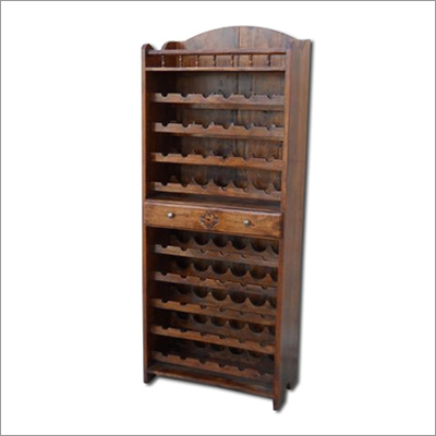 Tall Bar - Sheesham Wood, 72x36x12 Inches | Wine Storage, 40 Bottle Capacity, Elegant Design, Easy Assembly