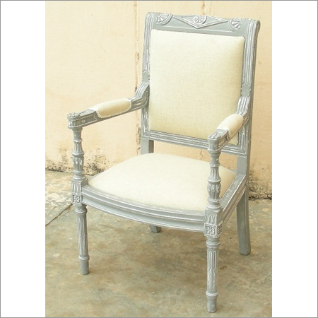 Bedroom Chair - Sheesham Wood, 36x24x48 inches, Gray | Elegant Design, Comfortable Seat, Armrests