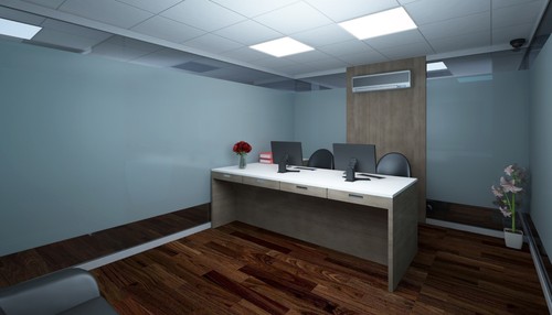 Exclusive Main Office Furniture - Wood & Metal, 7ft x 4ft, Light Brown Matte | Modular Assembly, Elegant Design, Ergonomic Comfort