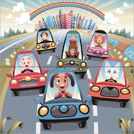 Wonder Car Wall Tiles