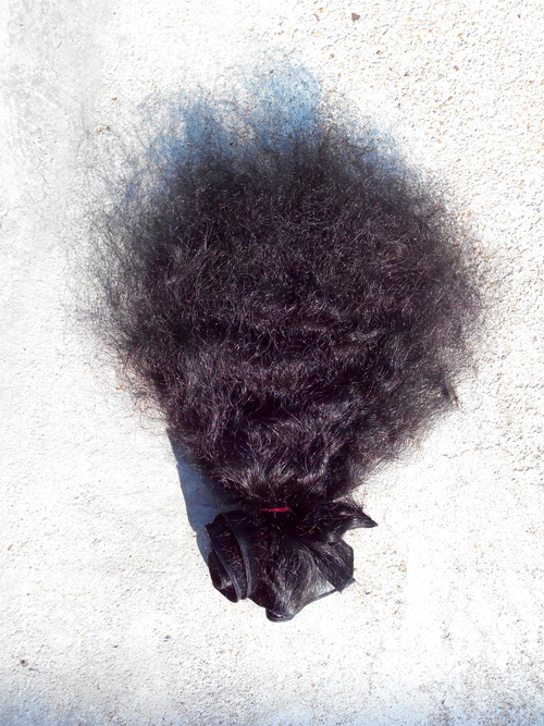 Hair Extensions - Non Remy Indian Hair, Black Color | Ideal for Baby Girls, Girls, and Women