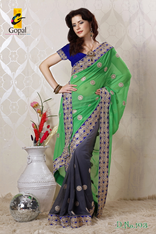 Bemberg Neon Saree