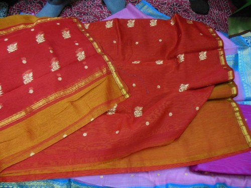 Chanderi silk zari suits