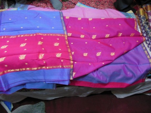 Chanderi silk zari suits