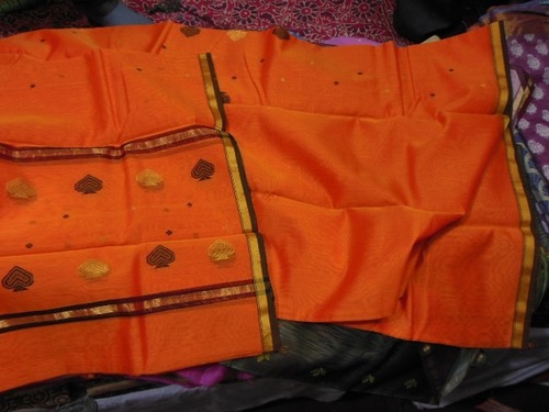 Chanderi silk zari suits