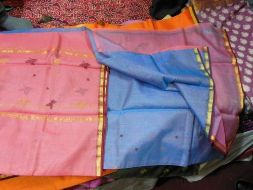 Chanderi silk zari suits