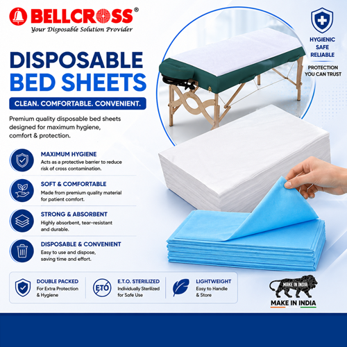Hospital Bed Cover - Color: Blue