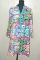 Lotus Tunic - Satin/cotton, S-xl, Multicolored | Elegant Design, Soft Fabric, Seamless Finish