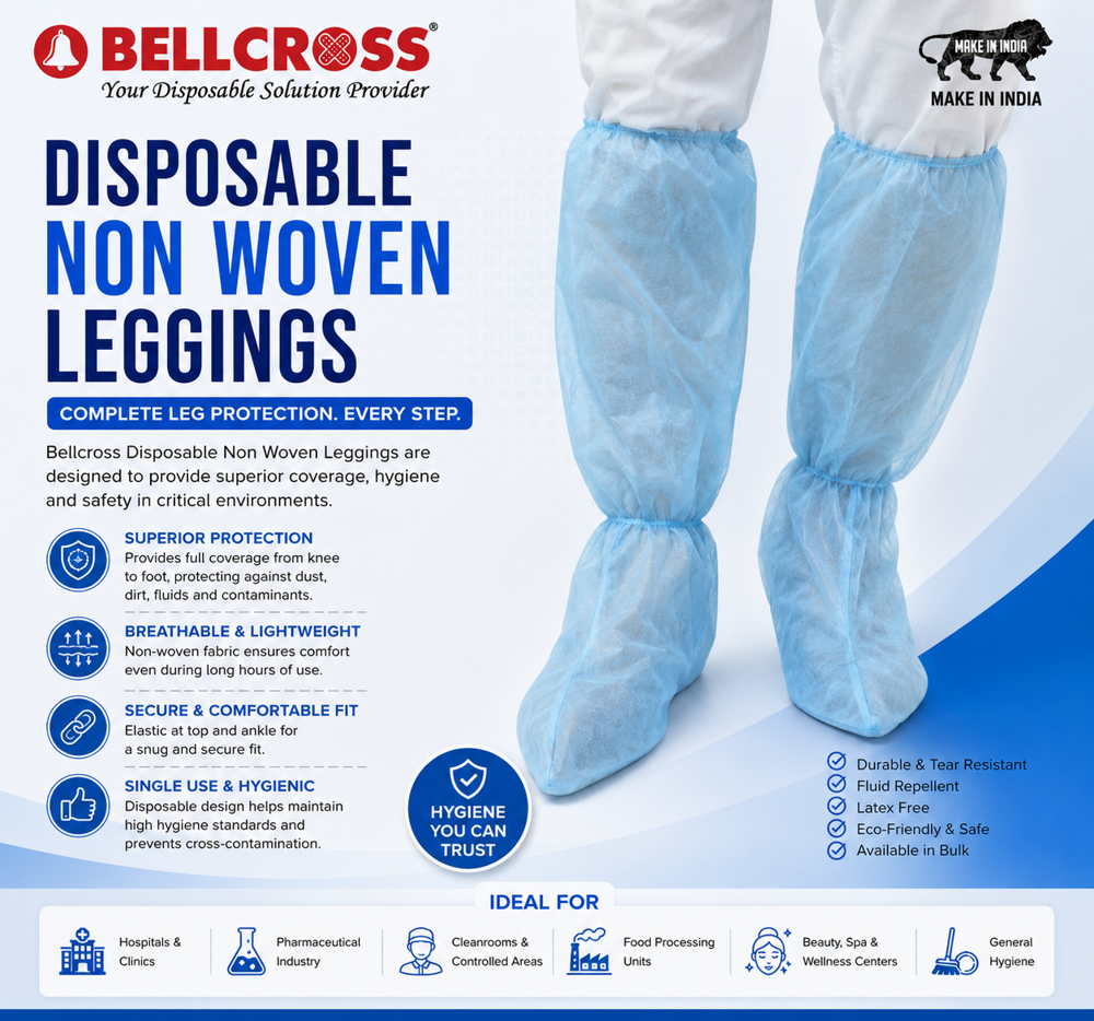 Shoe Cover - PVC Material, Knee Length Design | Lightweight, Durable, Available in Transparent Colors