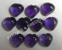 Amethyst Heart Shape Beads
