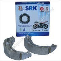 Two Wheeler Brake Shoe - Metal, Grey | Durable Design, Easy Installation, High Performance, Long Life, Quiet Operation