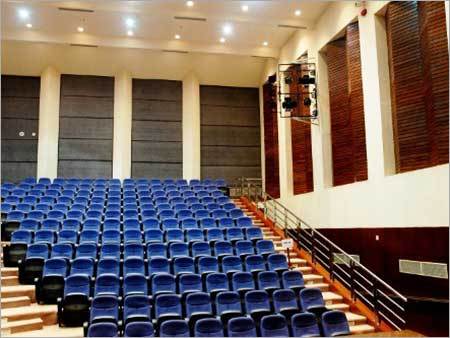Auditorium Acoustics Work - Fabric & Wood Materials, Customizable Dimensions | Aesthetic Design, Audience Comfort, Easy Maintenance, Enhanced Clarity, Improved Acoustics