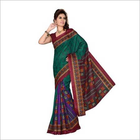 Ishin Bhagalpuri Silk Saree