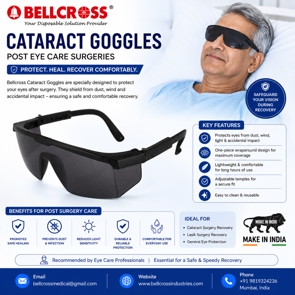 Cataract Goggles - Black Goggles