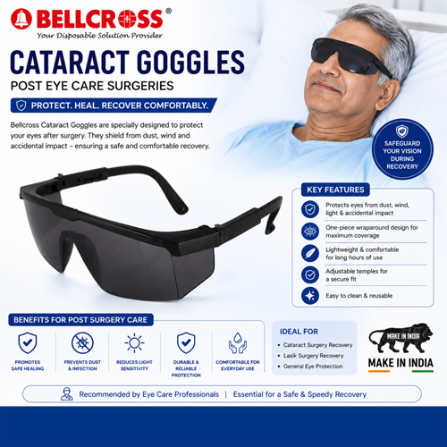 Cataract Goggles - Black Goggles