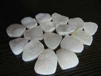 White Druzy Cab