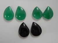 Green Onyx Mango Shape Gemstone