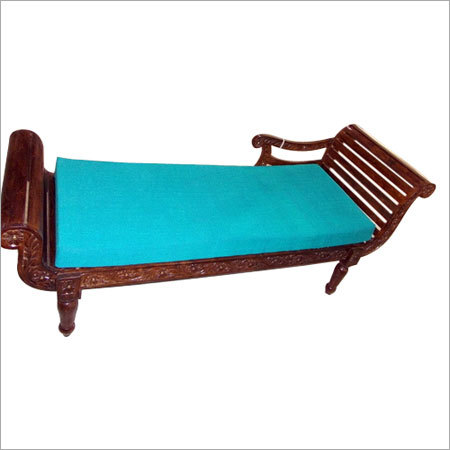 Wooden Couch with Back