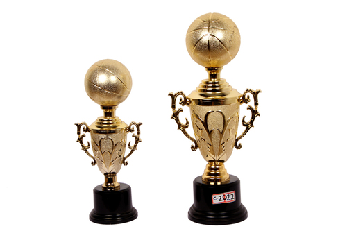 fiber trophie with round fiber base