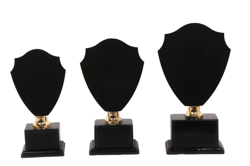 Black Acrylic With Fiber Base