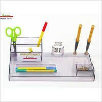 Acrylic Pen Stand With Card Holder - Feature: High Durable