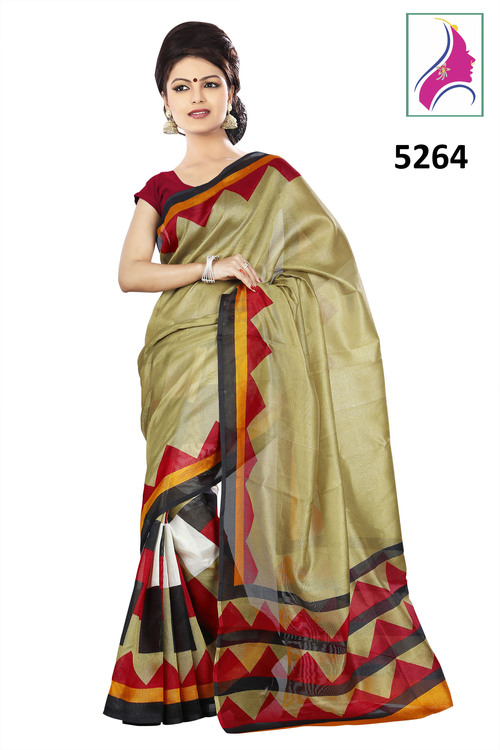 Riti Riwaz-5264 Mahendi Awesome Silk Jute Saree