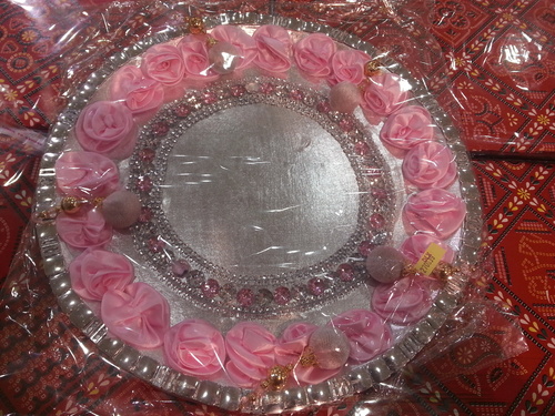 Groom Kalgi - Metal, 10cm Diameter, Silver Color | Intricate Design, Smooth Finish, Lightweight, Elegant Look, Durable Material