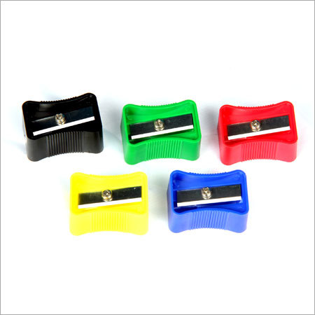 Colored Pencil Sharpener - Plastic, 50x30x20 mm, Black | Sharp Blades, Easy Use, Durable, Compact