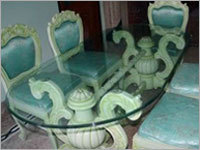 Glass Round Dining Table