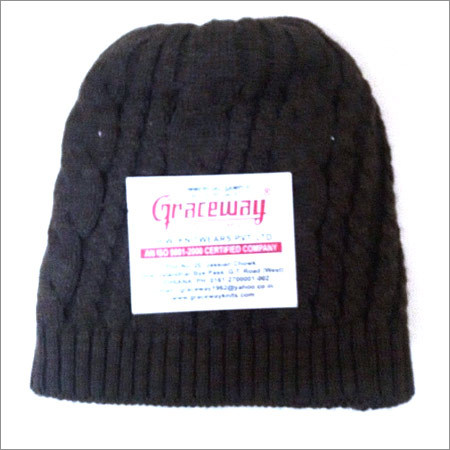 Black Wool Cap