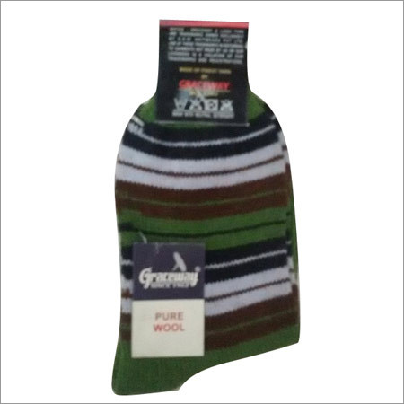 Socks - Wool Material, Checked Pattern, Multi Color | Machine Made for Daily Winter Wear