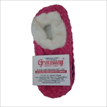 Red & White Kids Booties