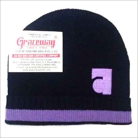 Cap - Wool Material, Machine Made, Black Color | Knitted Style, Plain Pattern, Daily Usage, Perfect for Winter Season