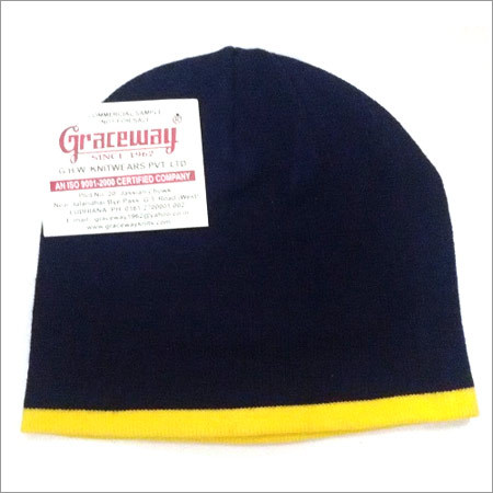 Woolen Cap - Perfect Fitting, Black Color | Very Comfortable in Winter, Unisex Design