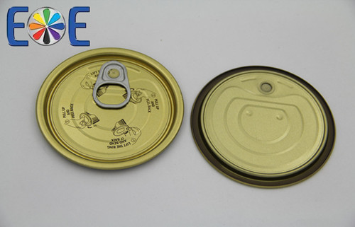 Tinplate 300#73mm Easy Open Cap - Tinplate, 73mm Chuck Diameter, 4.75mm Countersink Depth, Epoxy Phenolic Lacquer, Durable Versatile