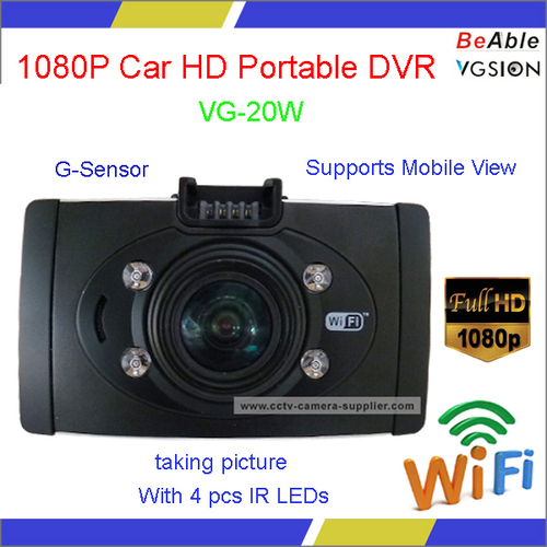 Mobile View Via WIFI 1080P car HD portable DVR
