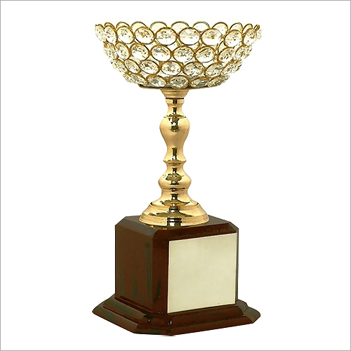 Round Crystal Trophy