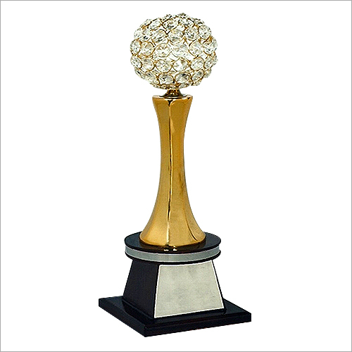 Round Designer Crystal Trophy