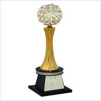 Round Designer Crystal Trophy